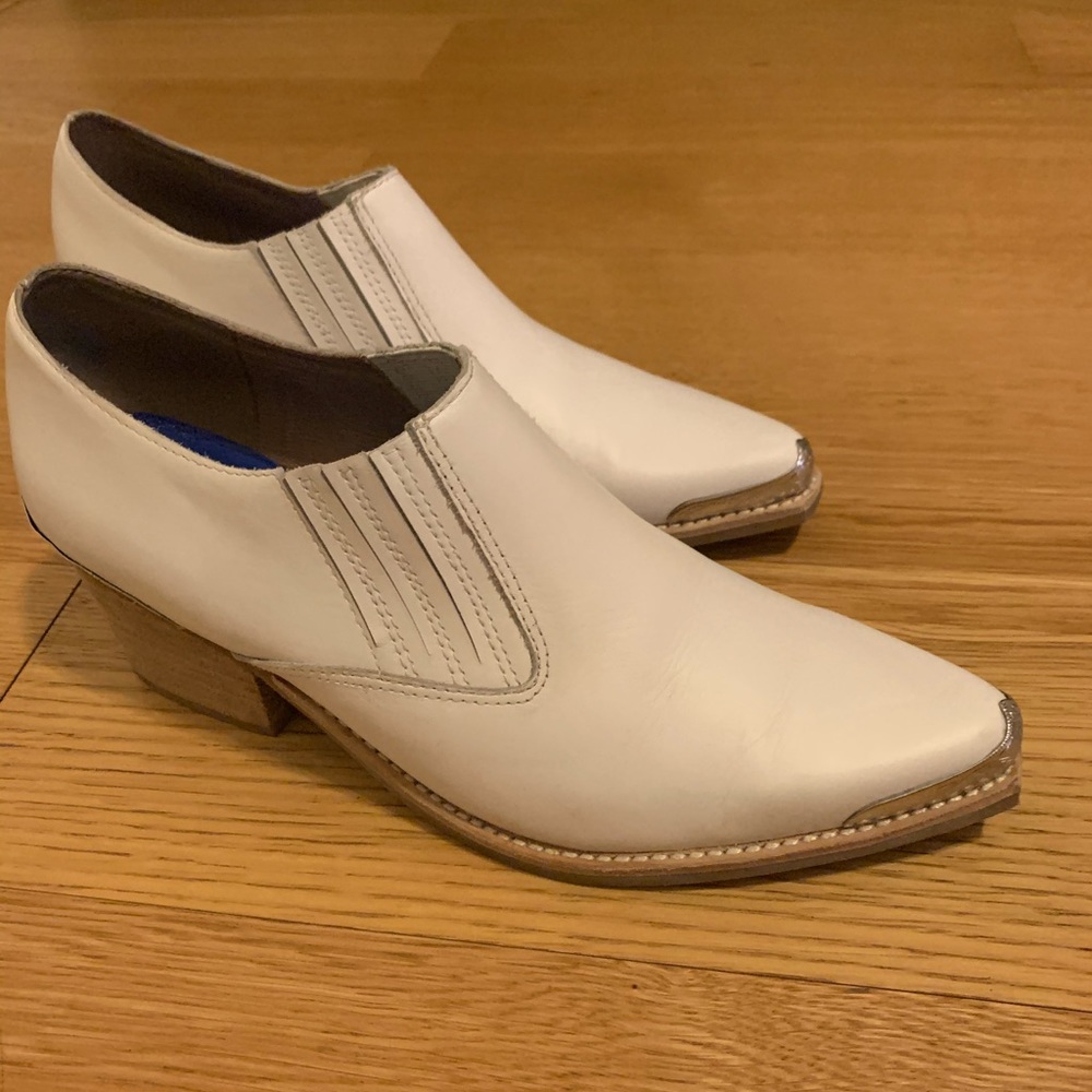 Jeffrey Campbell White Leather Booties - Picture 5 of 5